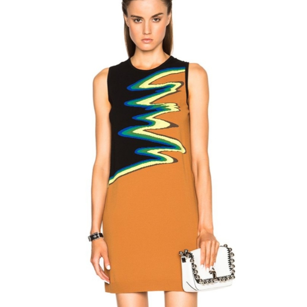 Acne Studios Osha Wave Dress in Caramel sz Med